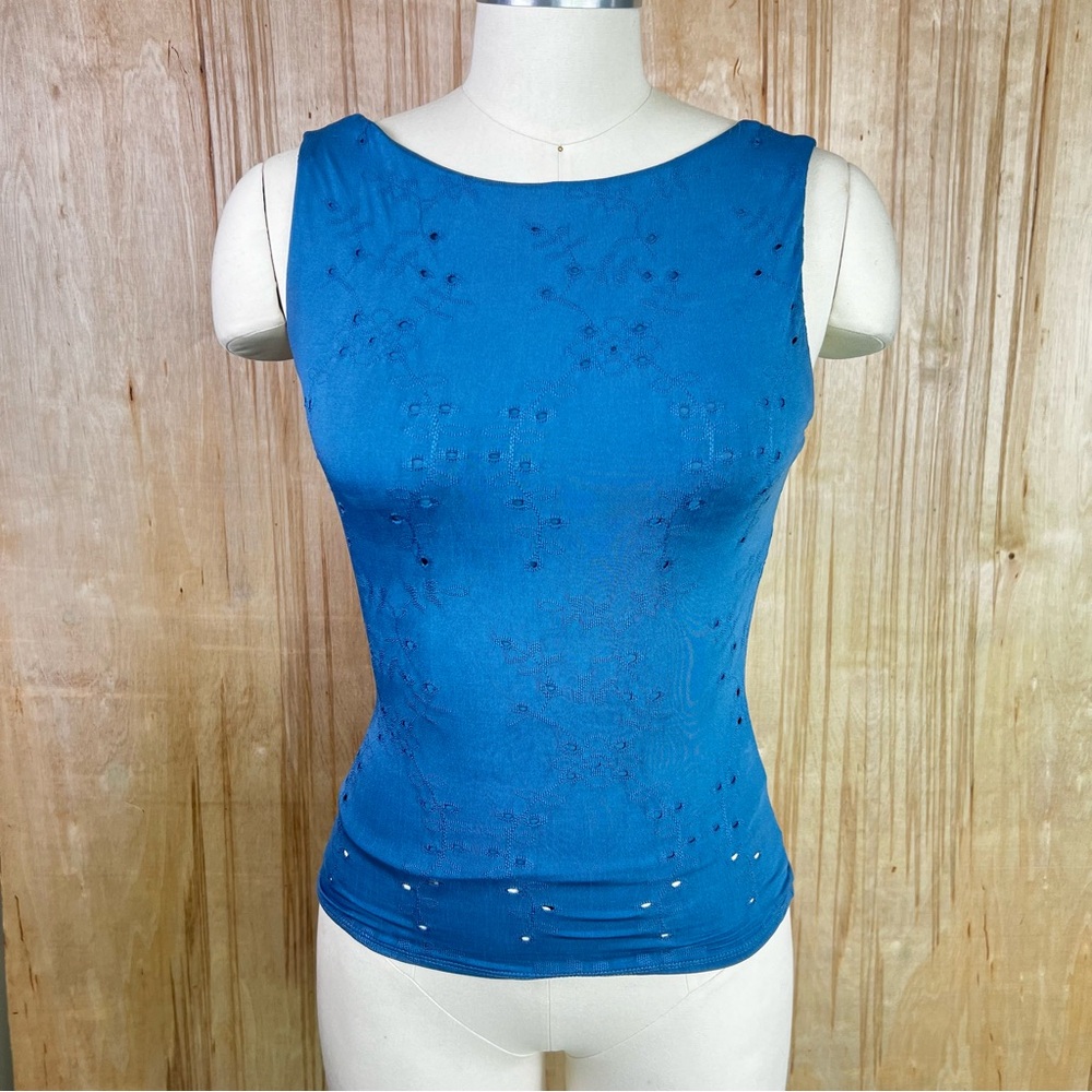 Low Back Embroidered Floral Top